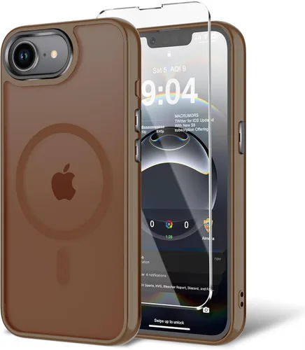Miniatura 174 de Funda para iPhone 11 con protector de pantalla, compatible con MagSafe, ultra delgada, translúcida, mate, a prueba de golpes, color negro