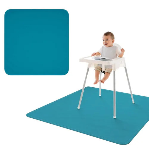 Miniatura 25 de BapronBaby Adventure Awaits - Tapete impermeable para debajo de sillas altas, suelos, mesas, tiempo de juego o artes y manualidades, lavable a