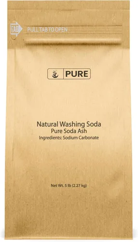 Miniatura 7 de Soda de lavado natural, o carbonato de sodio, limpiador, multiuso suavizador de agua y quitamanchas (disponible en 4 oz, 11 oz, 1 kg, 2 kg, y 5 lb).