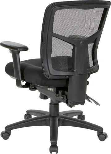 Miniatura 7 de Asiento de respaldo alto Office Star ProGrid con brazos ajustables y deslizador de asiento multifunción, Metal, Negro