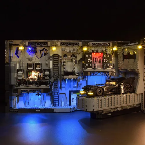 Miniatura 4 de LightGo Kit de iluminación LED diseñado para Batman, compatible con Lego Batcave Shadow Box 76252, juego de construcción, no incluye