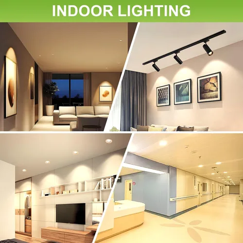 Miniatura 3 de GEPLAD Paquete de 4 bombillas LED MR16 equivalente a 50 W, equivalente a halógeno, 2700 K, blanco cálido, 5 W GU5.3 MR16 12 V, no regulable, ángulo