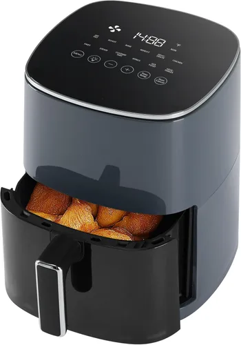 Miniatura 10 de Freidora de aire Sweetcrispy con ventana cuadrada, freidora de aire 12 en 1, 6 QT, asar, recalentar, deshidratar, hornear, cocinar al vapor con 204C