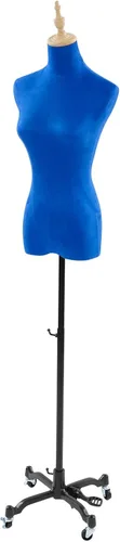 Vestido femenino con forma de maniquí, altura ajustable de 51 a 75 pulgadas, soporte para el cuerpo, forma de vestido de costura para mujer con base
