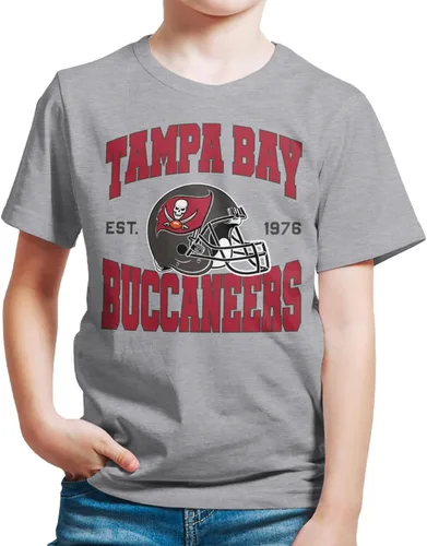 Miniatura 19 de Junk Food Clothing x NFL - Casco de equipo - Camiseta de manga corta para niños y niñas con licencia oficial de la NFL