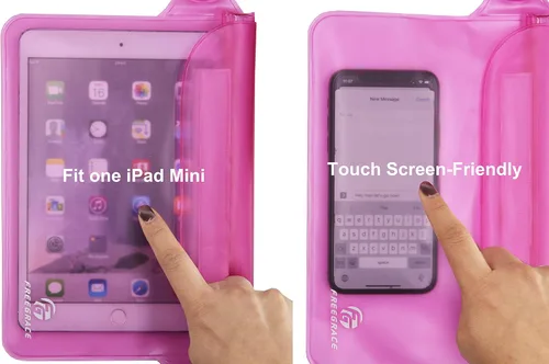 Miniatura 2 de Freegrace Juego de bolsas impermeables con correa para la cintura/funda para mantener tu teléfono y objetos de valor secos y seguros. Bolsas secas