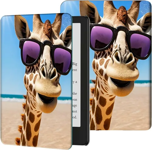 Miniatura 50 de Funda para Kindle de 6 pulgadas (11.ª generación, versión 2024/2022) delgada de piel sintética, ajustable, multiángulo, Smart Shell con función