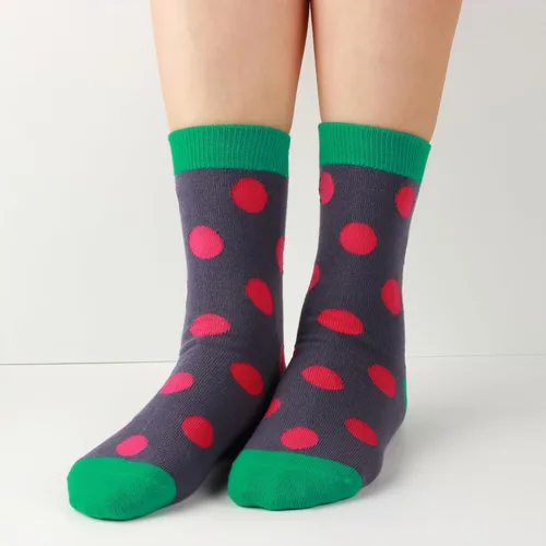 Miniatura 6 de COTTON DAY Caja de regalo de 7 días de la semana, calcetines cortos para niños y niñas, diseño de animales, flores, estrellas y puntos