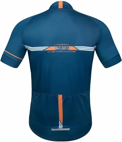 Miniatura 7 de ROTTO Camiseta de ciclismo para hombre, manga corta, serie Simple Line
