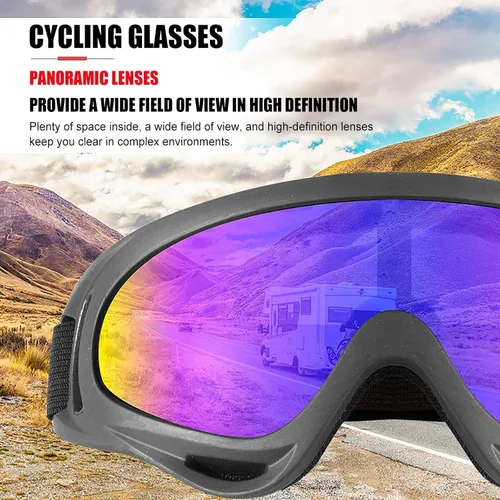 Miniatura 3 de 10 Packs Motorcycle Accessories, 5PCS Dirt Bike Ski Goggles Dustproof Windproof Safety Glasses and 5PCS Face Masks