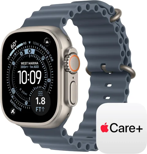 Miniatura 7 de Apple Watch Ultra 3 [GPS + Cellular 49mm] Reloj inteligente para correr y multideporte con funda de titanio resistente con bucle milanés de titanio