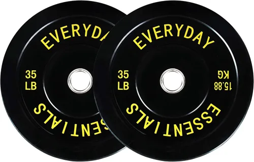 Miniatura 15 de Fitvids Placas de Tope Olímpicas de 2 Pulgadas, Placas de Peso Perfectas para Levantamiento de Pesas y Entrenamiento de Fuerza, Múltiples Pesos
