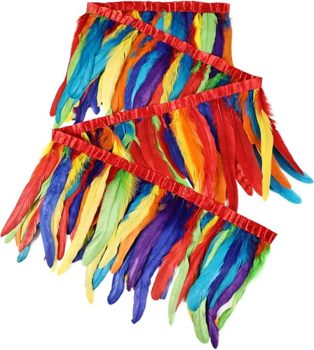 Miniatura 12 de THARAHT 50 piezas de plumas de cola de gallo, naturales, de 12 a 14 pulgadas (30-35 cm) para manualidades, bodas, atado de moscas, plumas para Rosa
