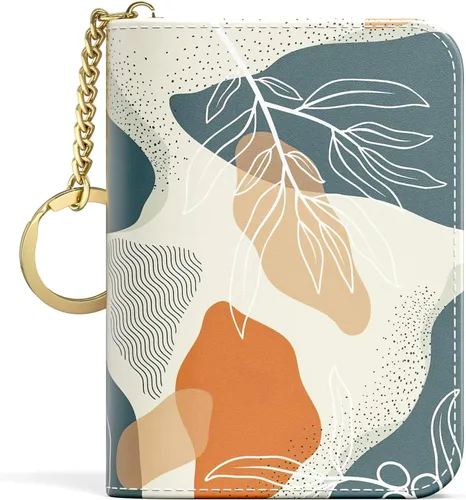 Miniatura 26 de Aiawoxc - Tarjetero para Tarjetas de Crédito para Mujer, Pequeño Organizador de Tarjetas de Negocios de Cuero Delgado con RFID, Cremallera