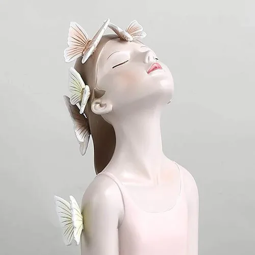 Miniatura 3 de Figuras de resina para niña, estatua de niña, manualidades, estatua, escultura, modelo, accesorio de foto, adorno de escritorio para decoración