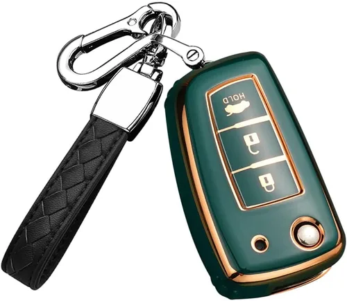 Miniatura 12 de Funda protectora para llave de TPU suave para Nissan Rogue Flip con 3 botones, soporte para llave remota inteligente para Nissan Rogue Select