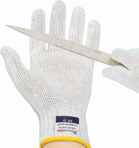 Miniatura 13 de Dowellife - Guantes de seguridad para corte con refuerzo de nivel 8, grado alimenticio, de protección, para cuchillos, mandolina, cortar carne