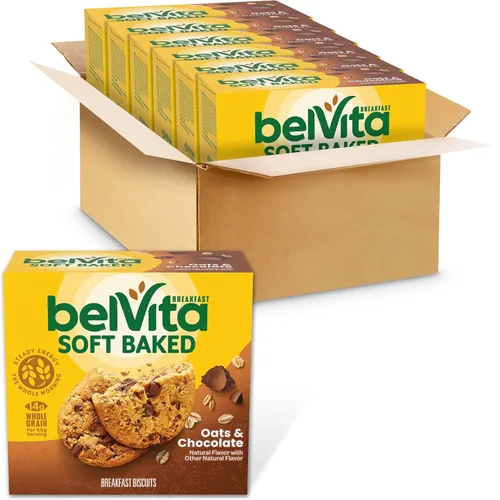 Miniatura 27 de belVita Galletas de barras de desayuno, naranja arándano, 8 paquetes (4 galletas por paquete)