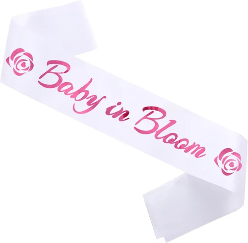 Miniatura 8 de Baby in Bloom - Banda de oro rosa para mamá futura baby shower, regalos de fiesta para la nueva madre revelación de género