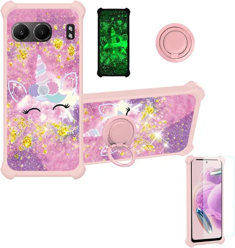 Miniatura 114 de jioeuinly JSF-DJS - Funda compatible con Nothing Phone 2a con protector de pantalla de vidrio templado, policarbonato duro + silicona suave, soporte