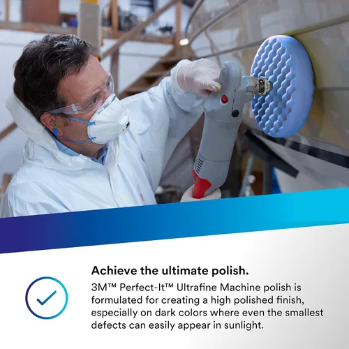 Miniatura 5 de 3M Perfect-It - Pulidor ultrafino para máquina, 06068, 32 onzas líquidas, esmalte de pintura, pulido de calidad profesional automotriz