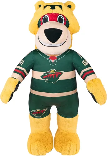 Miniatura 19 de Bleacher Creatures Anaheim Ducks Wild Wing - Figura de peluche de mascota de la NHL de 10 pulgadas (uniforme triangular verde azulado), una mascota