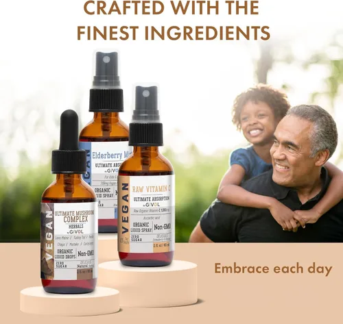 Miniatura 2 de Paquete antioxidante Powerhouse - Baya de saúco, vitamina C cruda, complejo de hongos - Nutrimentos, fitonutrientes y bienestar cognitivo todo en un