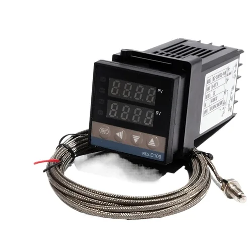 Miniatura 4 de REX-C100 Digital PID Temperature Thermostat Controller with M6 Thread Type K Thermocouple SSR/Relay Output Controller Kit(Controller Set 1m,Relay