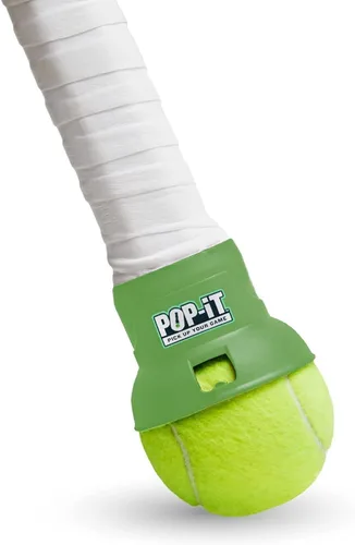 Miniatura 11 de POP-IT Recogedor de pelota de tenis superior para raqueta, sin doblar, manos libres, se adapta a la mayoría de las raquetas, coleccionista de Negro