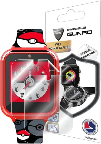 IPG Protector de pantalla de Pokémon Pikachu Pokeball para niños Accutime Kids - Paw Patrol - Frozen - DC Comics - Marvel Spider-Man - Protector de