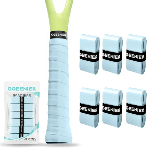 Miniatura 8 de OGEENIER Tennis Racket Grip Tape, 3, 6, 12 Pack Tennis Overgrip Tape, Absorbent and Anti-Slip, Precut Soft Racquet Wrap Grips Tape for Pickleball