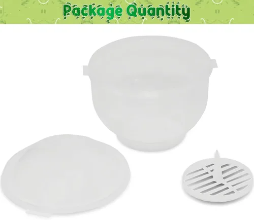 Miniatura 3 de Home-X Lechuga Keeper – Conservador de lechuga sin BPA para refrigerador para mantener ensaladas y verduras frescas – 7 x 8 pulgadas lechuga más