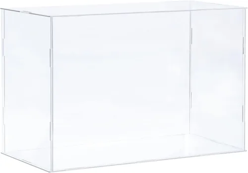 Miniatura 10 de MECCANIXITY Caja plástica de acrílico de la vitrina clara monta el escaparate a prueba de polvo 6.3x4.3x6.1 pulgadas para artículos coleccionables