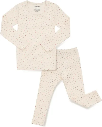 Miniatura 15 de AVAUMA Conjunto de pijama de algodón para bebés y niñas de 6 meses a 7 años