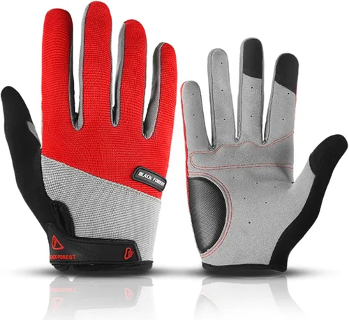 Fullfinger - Guantes de ciclismo para hombres y mujeres, guantes de ciclismo para pantalla táctil, guantes de ciclismo para hombres, accesorios de