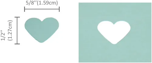 Miniatura 2 de Bira Craft Punzón de 5/8 pulgadas en forma de corazón, para el día de San Valentín, palanca de acción para manualidades de papel, álbumes de recortes