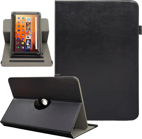 Miniatura 9 de Funda universal para tablet Android de 10 y 10.1 pulgadas, Dluggs de piel sintética con rotación de 360 grados, soporte multiángulo
