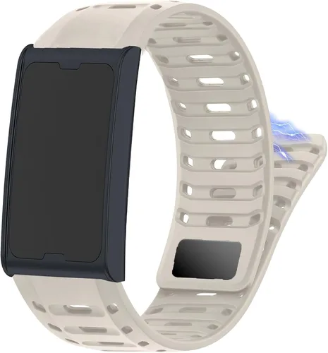 Miniatura 8 de Lamshaw Compatible con las bandas Amazfit Helio, nueva silicona deportiva a prueba de sudor, correa unisex transpirable compatible con Amazfit Helio