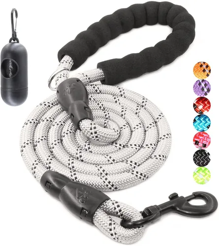 Miniatura 14 de BAAPET Correa para perro de 2/4/5/6 pies con cómodo mango acolchado e hilos altamente reflectantes para perros pequeños, medianos y grandes