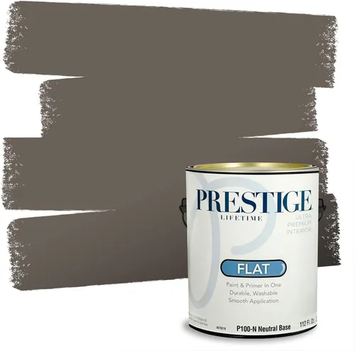Miniatura 194 de PRESTIGE Paints - Pintura interior e imprimación en uno, 1 galón, cáscara de huevo, pimienta envejecida