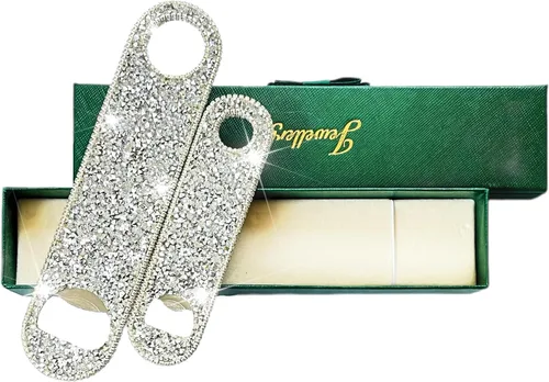 Miniatura 16 de Abrebotellas de cerveza, abridor de botellas de diamantes brillantes para cerveza, lata, soda, abrebotellas personalizado para bares, fiestas