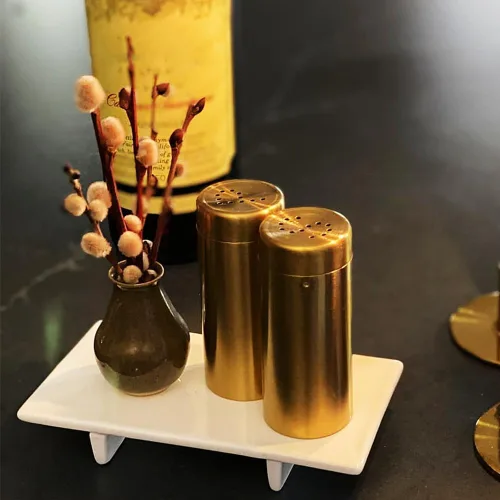 Miniatura 2 de Juego de 2 saleros y cocteleros, dispensador de sal y dispensador de acero inoxidable de 7 onzas, botella de condimento a prueba de óxido, fácil