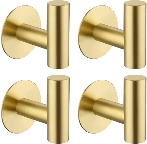 Miniatura 8 de Ganchos adhesivos para toallas de servicio pesado, ganchos de pared resistentes de acero inoxidable impermeables para toallas de ducha, gancho