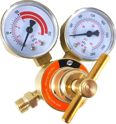 Miniatura 7 de SÜA - Reguladores de Oxígeno y Propano para Soldadura, Medidores de Gas en Pareja - Entrada Posterior - Serie LDB - Revisa todas las imágenes y lee