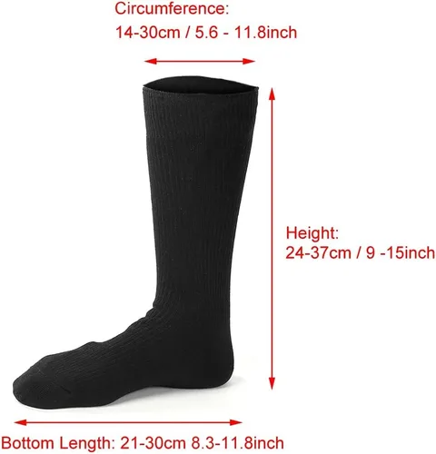 Miniatura 3 de Calcetines calefactables con batería eléctrica, calcetines eléctricos para hombres y mujeres, calcetines cálidos para invierno, para esquí
