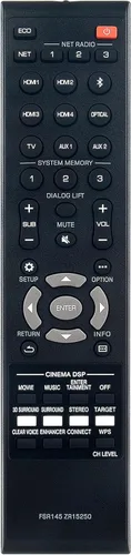 FSR145 ZR15250 Reemplazo de control remoto para Yamaha Digital Sound Projector YSP-5600 YSP-5600BL YSP-5600BMK2 Sistema de altavoces