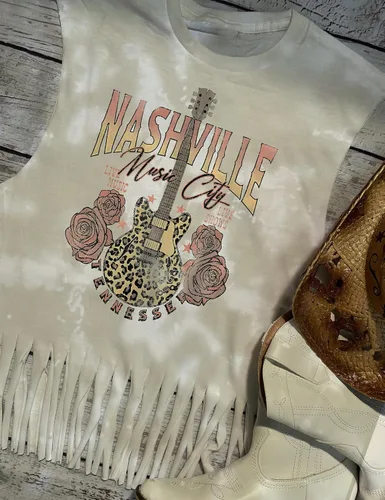 Miniatura 5 de Nashville - Camiseta sin mangas para mujer, diseño de festival de música country, estampado gráfico, sin mangas, Nash Music