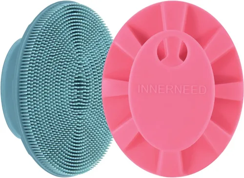 Miniatura 15 de INNERNEED Cepillo de limpieza facial de silicona suave, limpiador facial manual, exfoliante, masaje, acné, espinillas, almohadillas de mano