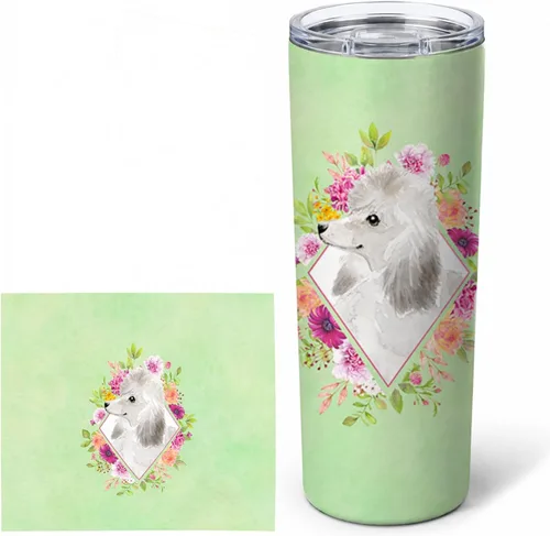 Miniatura 148 de Caroline's Treasures CK4270TBL20 - Vaso delgado de acero inoxidable de 20 onzas con aislamiento al vacío de doble pared, reutilizable