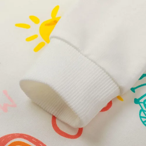 Miniatura 10 de Sudaderas para niñas pequeñas, cuello redondo, sin botones, de manga larga, para invierno, casual, ropa 2T-7T, Dinosaurio
